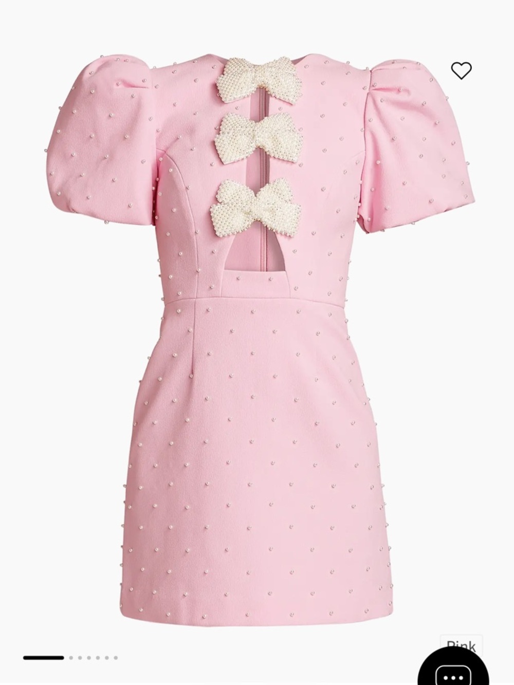 NWT Rebecca Vallance Pink Veronica Mini Dress - Picture 5 of 6